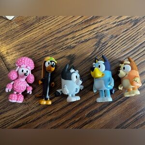 Set of 5 Bluey friends Family Figures toy action figure lot
